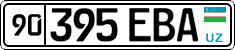 License plate of Uzbekistan, Organizations