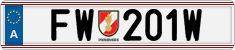 License plate of Austria, Official services and consulates