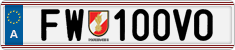 License plate of Austria, Official services and consulates