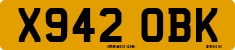License plate of the United Kingdom, 1983 year system