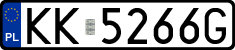 License plates of Poland, Regular car plates