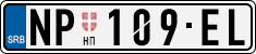 License plate of Serbia, Cars