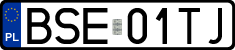 License plates of Poland, Regular car plates