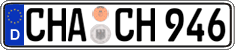 German license plate, Regular plates