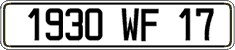French license plate, FNI
