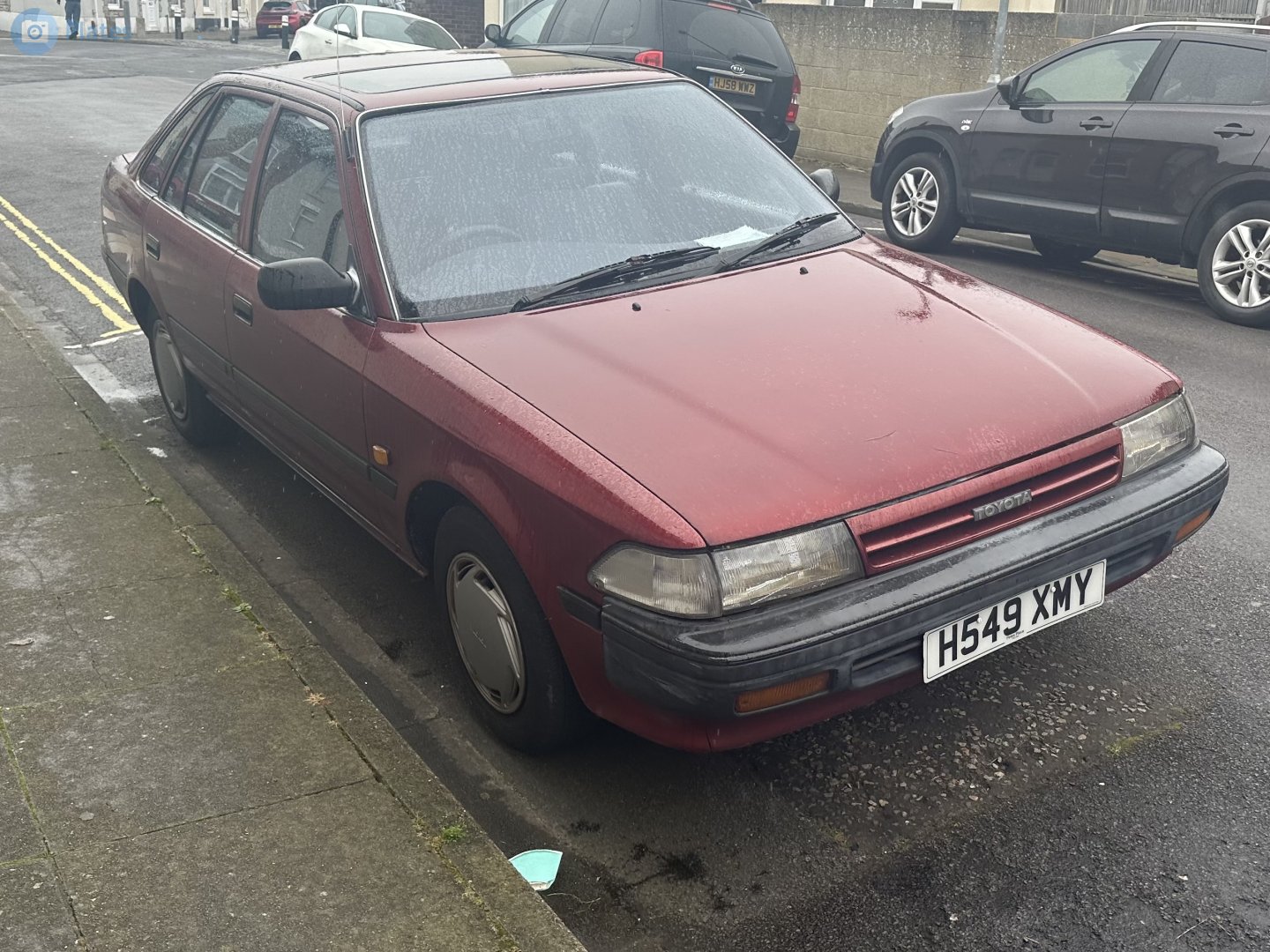 H549XMY, Toyota Carina II 2nd gen (T170) Liftback, 1988–1992