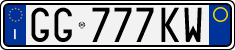 License plate of Italy, Cars (1994 year series)