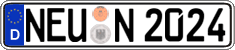 German license plate, Regular plates