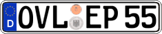 German license plate, Regular plates