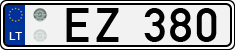 License plate of Lithuania, Trailers