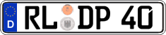 German license plate, Regular plates