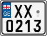 License plate of Georgia, Motorcycles (2014)