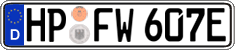 German license plate, Electric vehicles