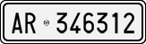 License plate of Italy, Cars (1927 year series)