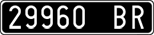 License plate of Italy, Cars (1927 year series)
