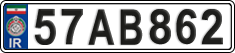 License plate of Iran, License plates for driving abroad (2015)