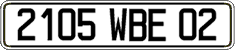 French license plate, FNI