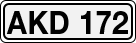 License plate of Sweden, Regular plates