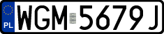 License plates of Poland, Regular car plates