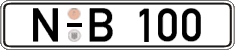 German license plate, Regular plates