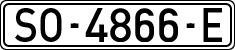 License plates of Spain, 1971 year series