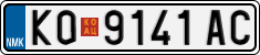 License plate of North Macedonia, Regular plates (2012)
