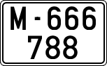 License plates of Spain, 1900 year series