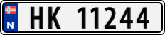 License plate of Norway, Cars