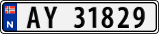 License plate of Norway, Cars