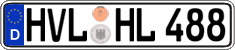 German license plate, Regular plates