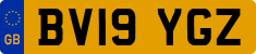 License plate of the United Kingdom, 2001 year system