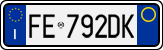 License plate of Italy, Cars (1994 year series)