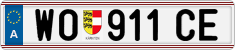 License plate of Austria, Regular plates