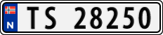 License plate of Norway, Cars