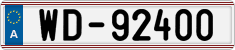 License plate of Austria, Diplomatic