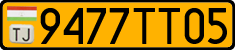 License plate of Tajikistan, Public transport (2009)