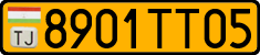 License plate of Tajikistan, Public transport (2009)