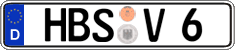 German license plate, Regular plates