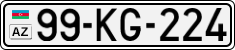 License plate of Azerbaijan, Cars
