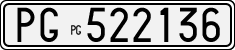 License plate of Italy, Cars (1927 year series)