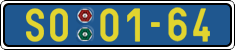 License plate of the Czech Republic, Foreign citizens and enterprises (1960)