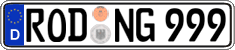 German license plate, Regular plates