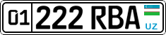 License plate of Uzbekistan, Organizations