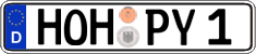 German license plate, Regular plates