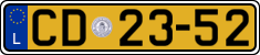 License plate of Luxembourg, Diplomatic