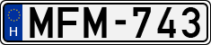 license plates of Hungary, Cars (1990)