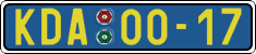 License plate of the Czech Republic, Foreign citizens and enterprises (1960)