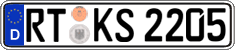 German license plate, Regular plates