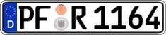 German license plate, Regular plates