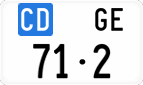 License plate of Switzerland, Diplomatic